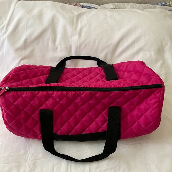 Small/Medium Size Pink/Black Duffle Bag, Great Condition, Pre-Owned - Picture 3 of 5